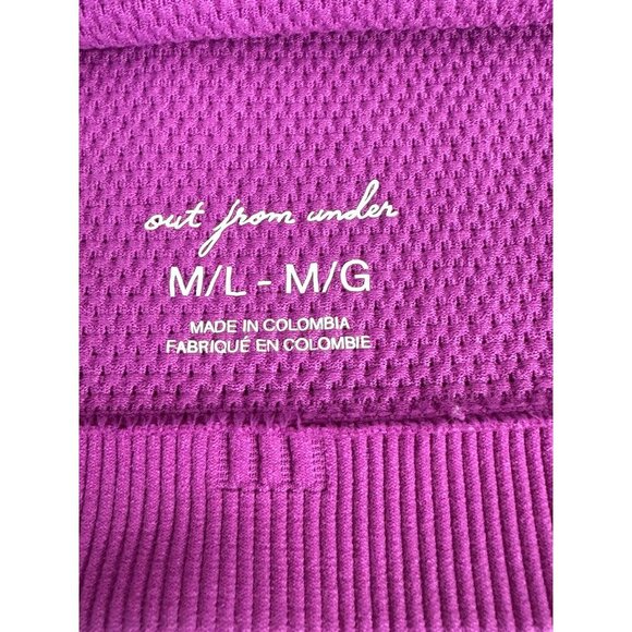 Urban Outfitters OFU Fuschia One Strap Crop Tank M/L Asymmetrical festival Y2K - Picture 3 of 6